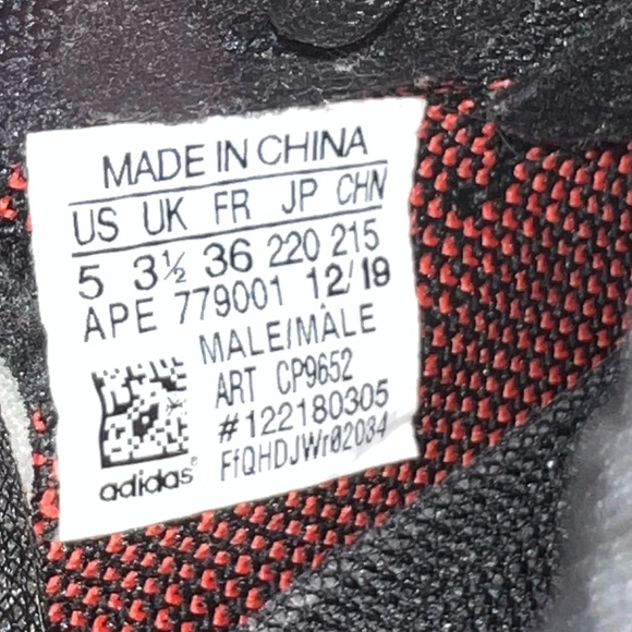 adidas Yeezy Boost 350 V2 Bred womens Sneakers - black/red , US 5 - Picture 3 of 9